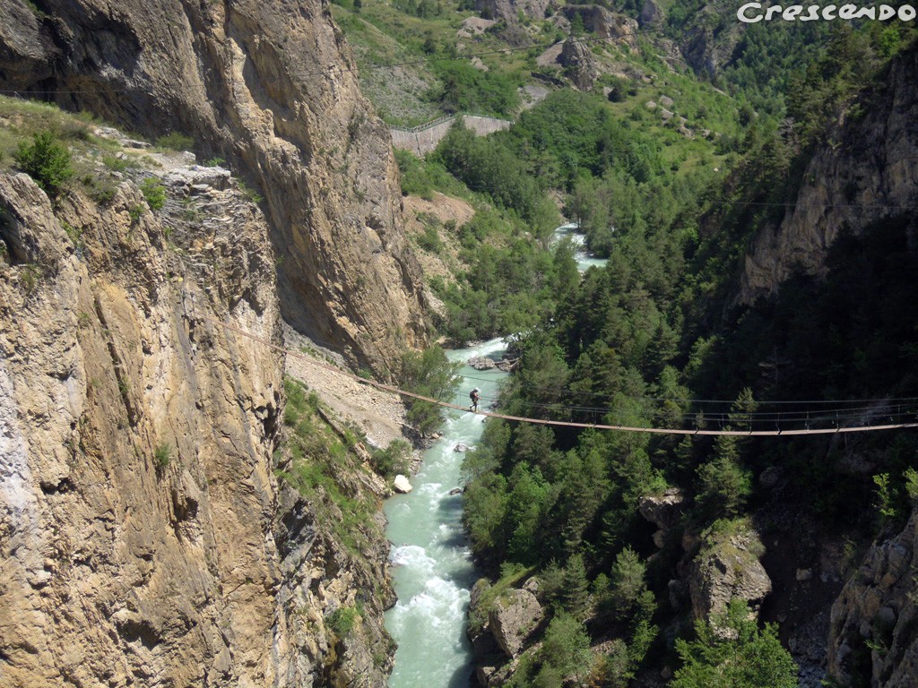 Via ferrata passerelle