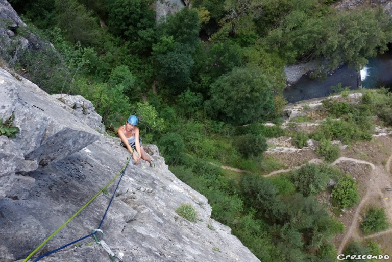 Byaisse, gorge, escalade